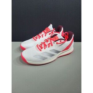 adidas CourtFlash Pickleball Shoes Men's Size 9.5 White Silver Red JQ3241